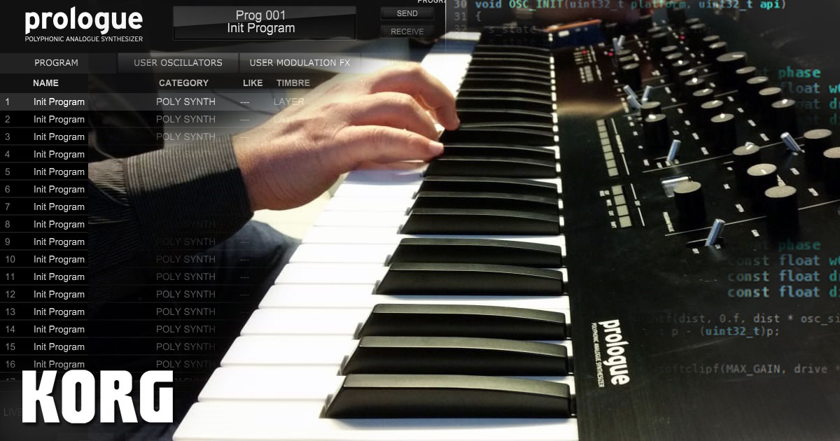 nuove risorse musicali custom gratuite per KORG prologue